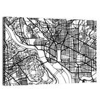 Washington Dc Street Grid Map Wall Art