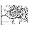 Canberra Street Network Map Wall Art