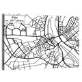 Riga City Map Wall Art