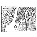New York City Map, Manhattan Wall Art