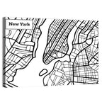 New York City Map, Manhattan Wall Art