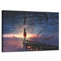 Surreal Sunset Over Mirrored Lake Wall Art