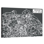 Edinburgh Minimalist City Map Wall Art