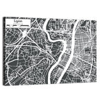 Lyon Aerial City Map Wall Art
