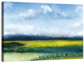 Summer Meadow Watercolor Wall Art
