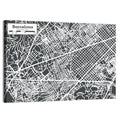 Barcelona Street Grid Map Wall Art