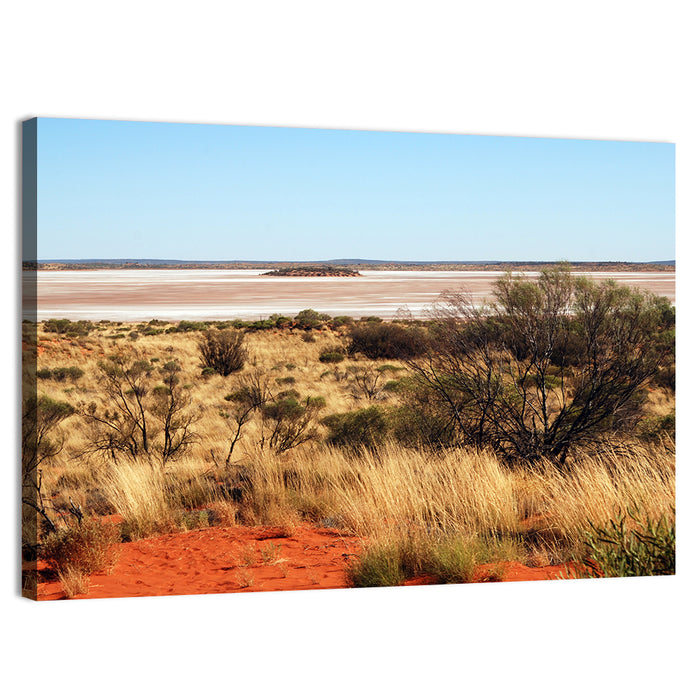 Amadeus Salt Lake Landscape Wall Art as a canvas print