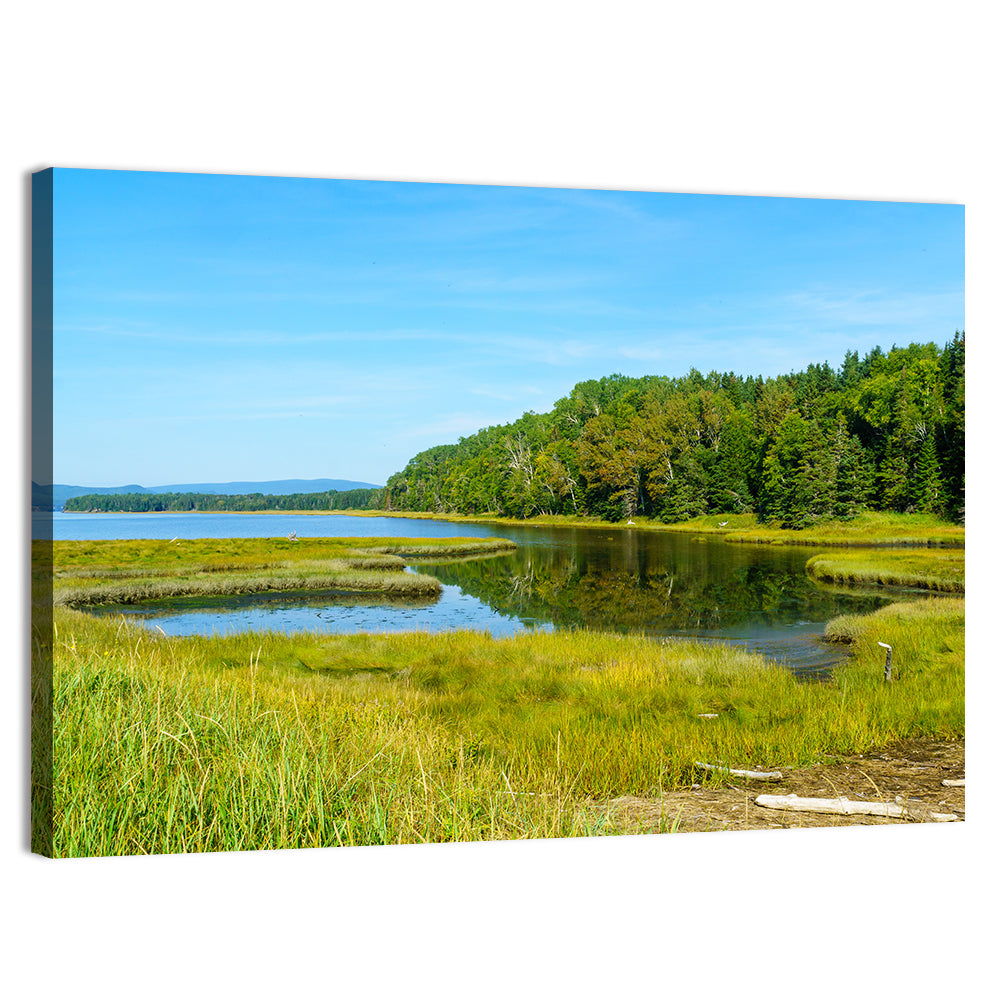 Forillon Lake and Meadow, Quebec Wall Art