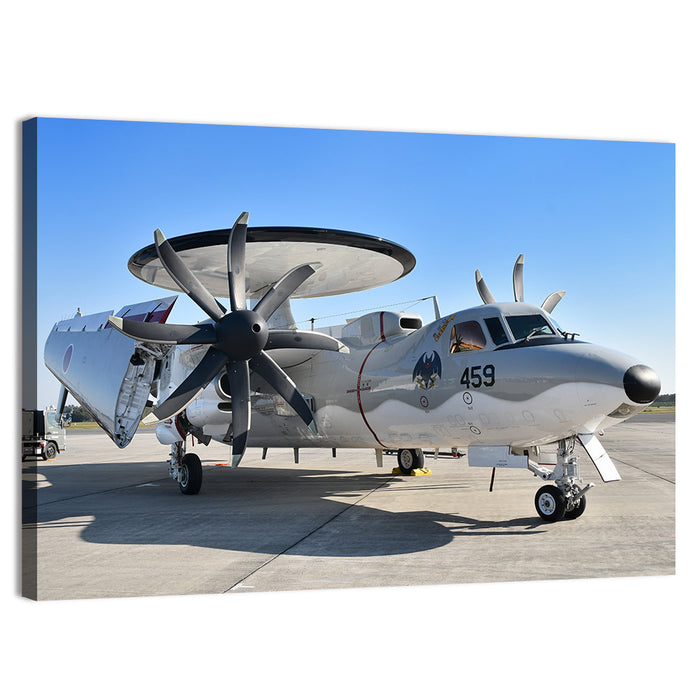 Asdf E-2c Side Profile Wall Art as a canvas print
