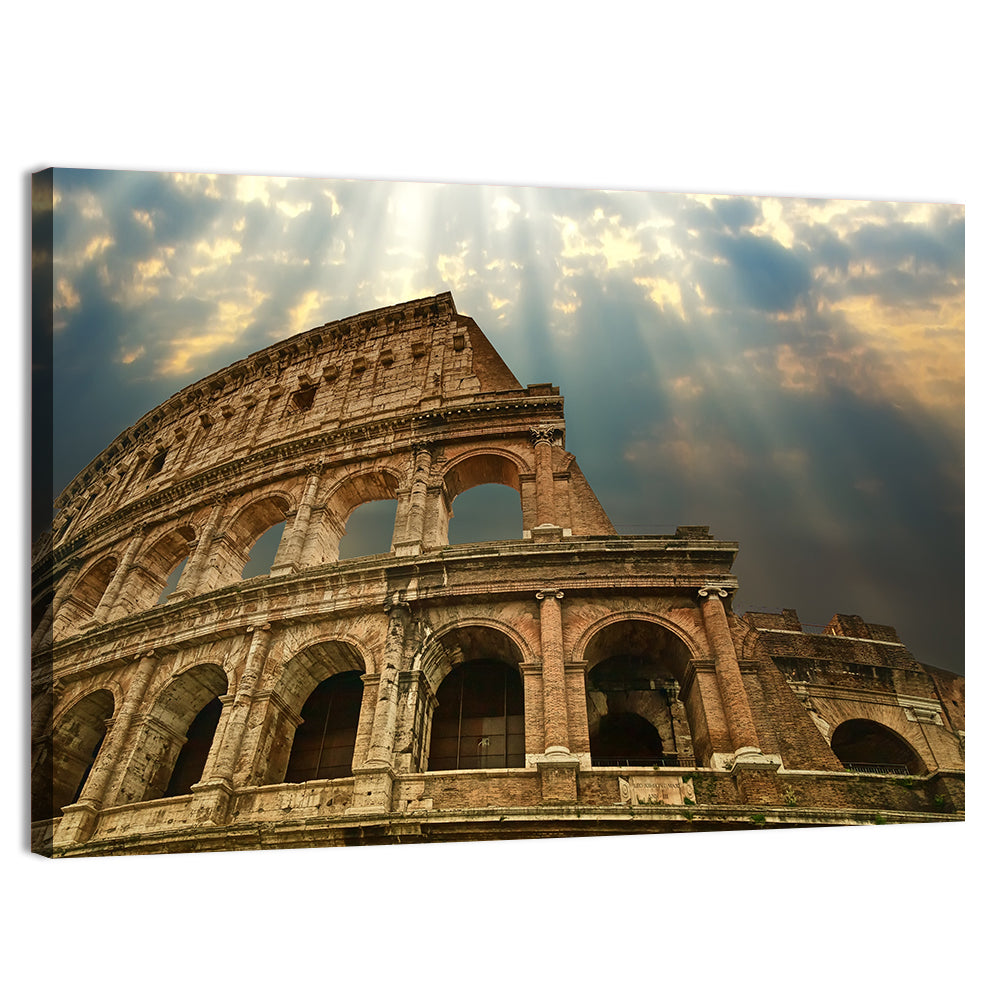 Colosseum in Rome Wall Art, canvas print, landscape