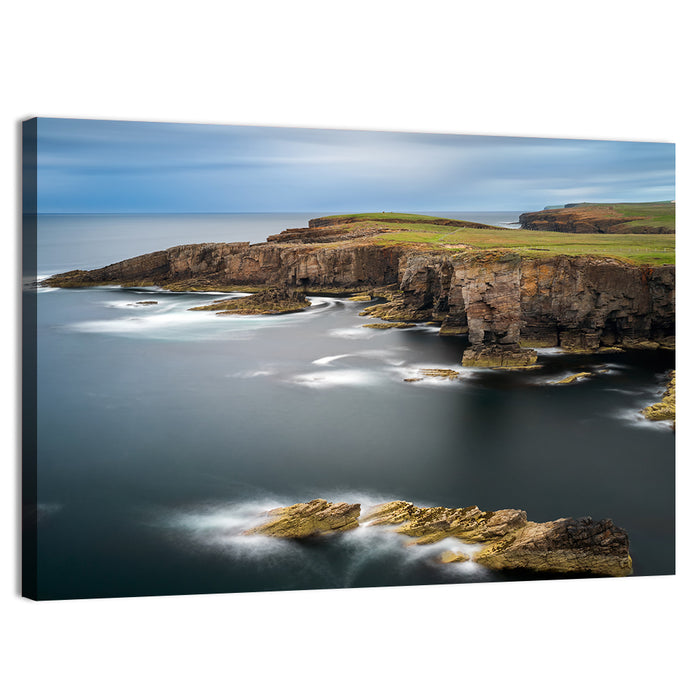 Yesnaby Cliffs, Scotland Wall Art as a canvas print