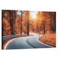 Autumn Road at Sunset Wall Art