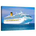 Cruise Liner with Yellow Funnel Wall Art