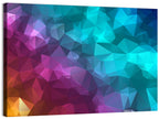 Multicolor Polygon Geometry Wall Art