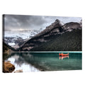 Lake Louise Canoes and Glacier Wall Art