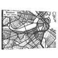 Boston Street Network Map Wall Art
