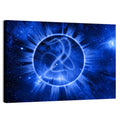 Cosmic Rays Over Blue Nebula Wall Art