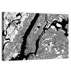 Minimalist Manhattan Map Wall Art
