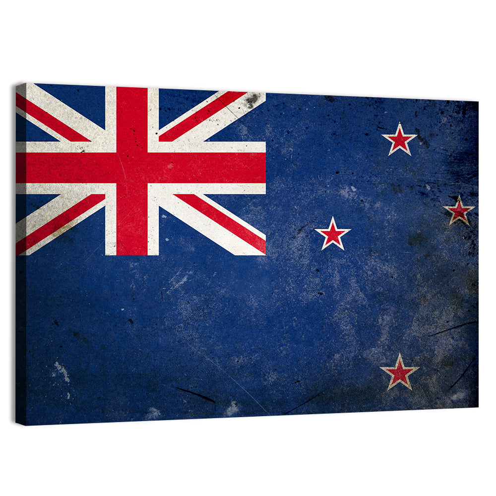 Vintage New Zealand Flag Wall Art