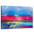 Impasto Mountains at Sunrise Wall Art