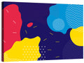 Memphis Dots and Color Blocks Wall Art