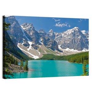 Majestic Mountain Lake In Canada Wall Art