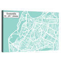 Luanda Hand-drawn City Map Wall Art