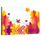 Autumn Leaves Botanical Illustration Wall Art