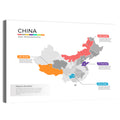 China Map Infographic Wall Art