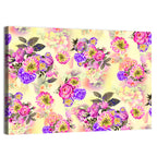 Summer Roses and Iris Pattern Wall Art