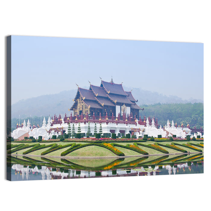 Ho Kham Royal Pavilion Chiang Mai Wall Art as a canvas print