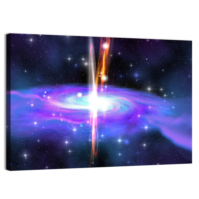 Stellar Black Hole Wall Art as a canvas print