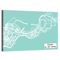 Ceuta City Map Wall Art