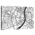Ahmedabad City Map Wall Art