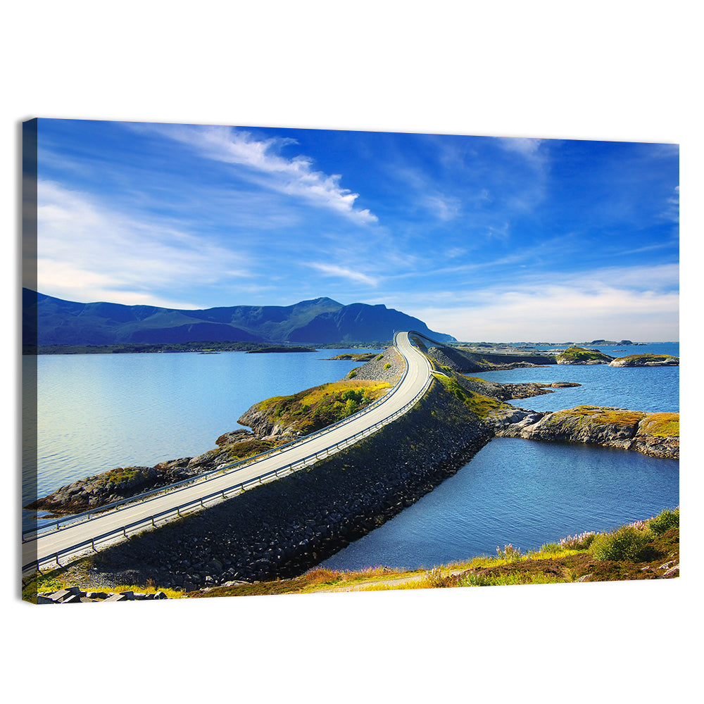 Atlantic Ocean Road, Norway Wall Art, canvas print, landscape