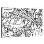 Richmond City Grid Map Wall Art
