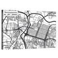 Sacramento Street Grid Map Wall Art