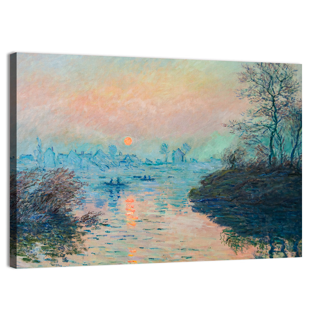 Monet River at Sunset Wall Art