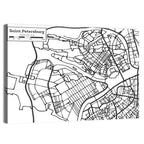 Saint Petersburg Street Plan Wall Art