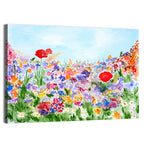 Wildflower Meadow Watercolor Wall Art