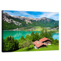 Lake Brienz with Alpine Cabins Wall Art