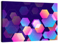 Translucent Hexagon Pattern Wall Art