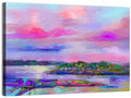 Dusk Meadow Reflection Wall Art