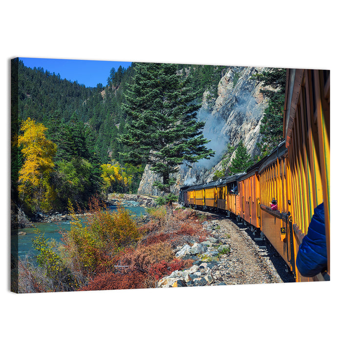 Steam Engine No 21 in Colorado Wall Art as a canvas print