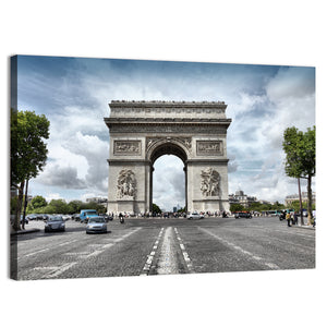 Famous Triumphal Arch Paris Wall Art