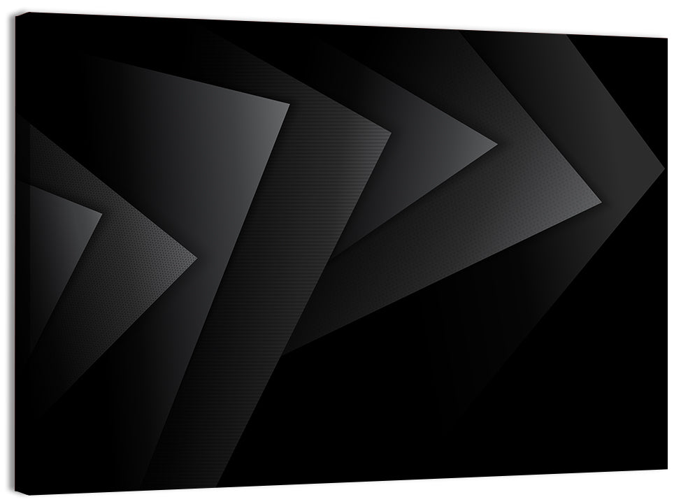 Dark Layered Geometry Wall Art
