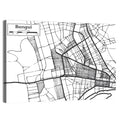Bangui Street Grid Map Wall Art