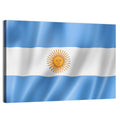 Argentine Flag with Sun Emblem Wall Art