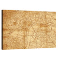 Vintage London City Map Wall Art