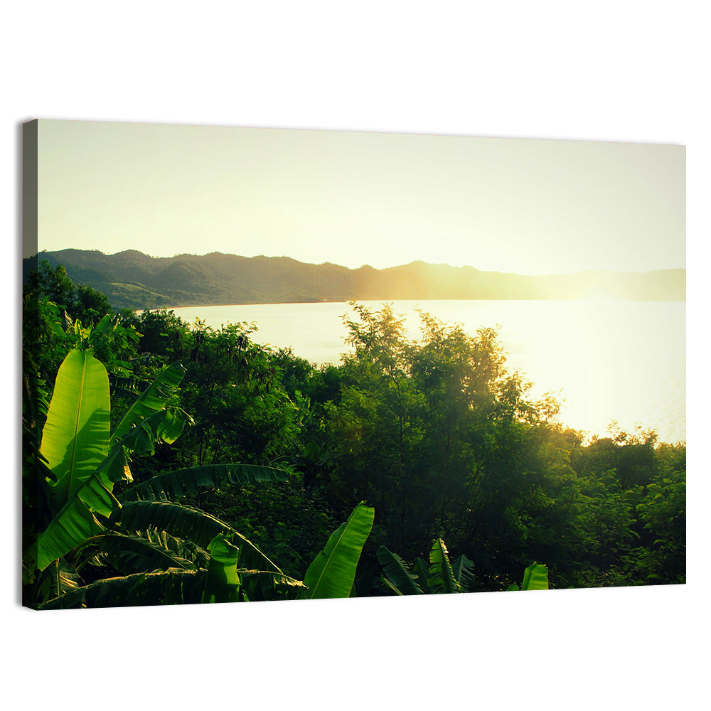 Sunrise Over Lake Bosumtwi Wall Art